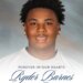 A tribute image for Ryder Barnes, featuring his smiling portrait and the text "FOREVER IN OUR HEARTS Ryder Barnes" and a Bible verse.