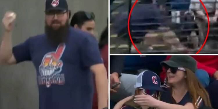Cleveland Guardians fan Max Quinn apologizes for snatching home run ball from 11-year-old girl in viral video