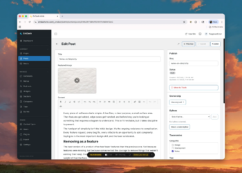 EmDash’s interface looks a lot like WordPress.