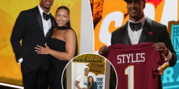 Commanders' top pick Sonny Styles, girlfriend stun at NFL Draft