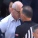 UConn head coach Dan Hurley (l.) puts his forehead on the forehead of referee Roger Ayers (r.) after Huskies freshman Braylon Mullins' game-winning 3-pointer against Duke on March 29, 2026.