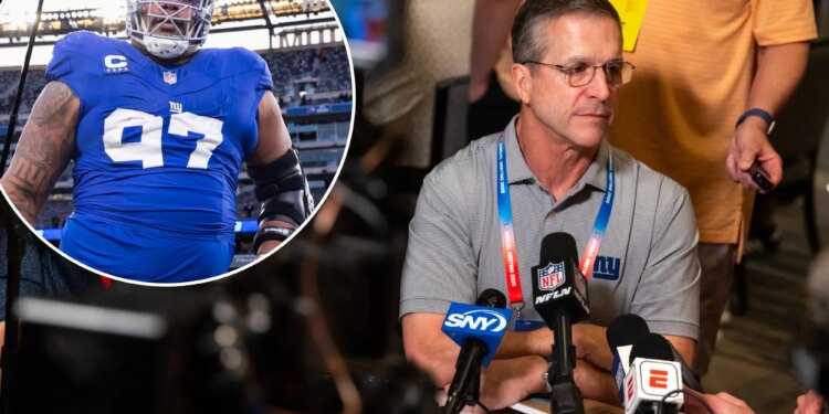 Dexter Lawrence gave John Harbaugh a franchise-shaking Giants crisis