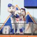 While a Taylor Swift song plays, Mr. Met puts a ring on Mrs. Mets finger when the New York Mets played the Philadelphia Phillies Tuesday, August 26, 2025 at Citi Field in Queens, NY.
