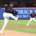New York Mets pitcher Freddy Peralta (51) pitches in the first inning when the New York Mets played the Colorado Rockies Friday, April 24, 2026 at Citi Field
