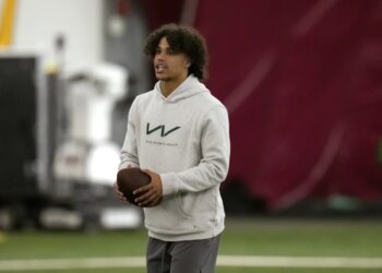 Arizona State wide receiver Jordyn Tyson during NFL Pro Day.