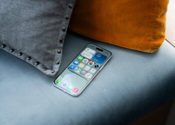 iPhone Air on a couch