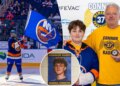 Islanders welcome family of late Connor Kasin with 'unbelievable' experience