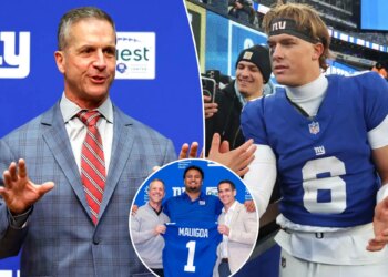 John Harbaugh didn't let Jaxson Dart down with first NFL draft with Giants