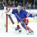 New York Rangers goaltender Jonathan Quick (32) defends the net during the second period when the New York Rangers played the New Jersey Devils Wednesday, March 18, 2026 at Madison Square Garden
