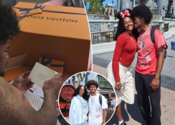 KC Concepcion Louis Vuitton gift from girlfriend before 2026 NFL Draft