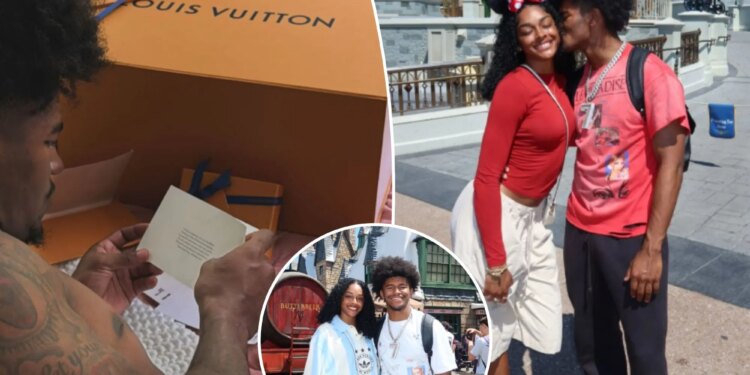 KC Concepcion Louis Vuitton gift from girlfriend before 2026 NFL Draft