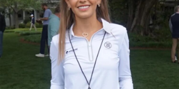 Kai Trump at the 2026 Masters at Augusta National Golf Club in  Augusta, Georgia.