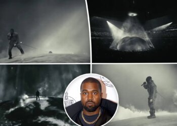 Kanye West takes SoFi Stadium stage for controversial LA concert