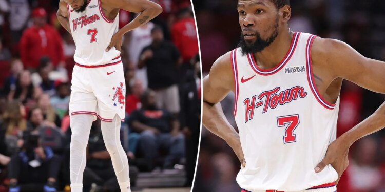 Kevin Durant sidelined for Game 1 of Lakers-Rockets