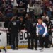 Kings coach gets showered in glass in scary fan scene during NHL playoffs