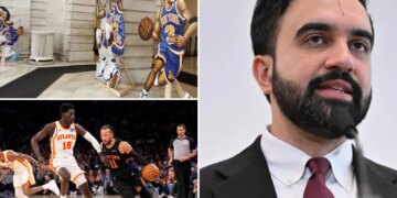 Knicks fall hours after 'Mayor Mambino' admin puts up display