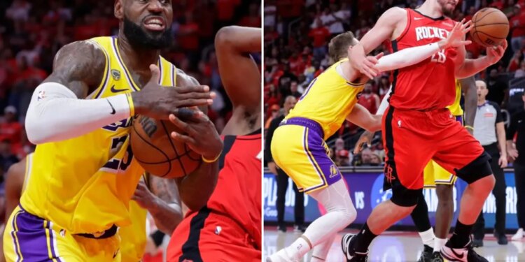Lakers beat Rockets 112-108 in Game 3 in Houston