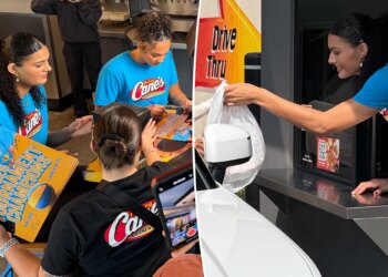 Lauren Betts, Kiki Rice cause frenzy during Raising Cane's appearance