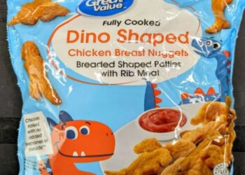 Dinosaur-shaped chicken nuggets sold at Walmart have been flagged in a nationwide health alert over possible lead contamination.