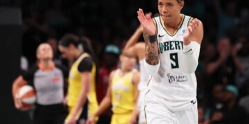 Former Liberty Guard Natasha Cloud.