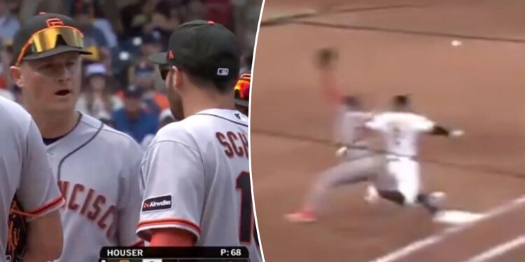 Matt Chapman has vulgar reprimand for Giants teammate in viral mound moment
