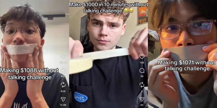 Make money without talking.