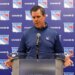 New York Rangers head coach Mike Sullivan when the New York Rangers held their end of season interviews Friday, April 17, 2026 at Madison Square Garden Training Center in Greenburgh, NY.