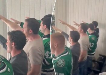 NHL fans being investigated for Nazi salute during Stars game
