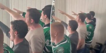 NHL fans being investigated for Nazi salute during Stars game