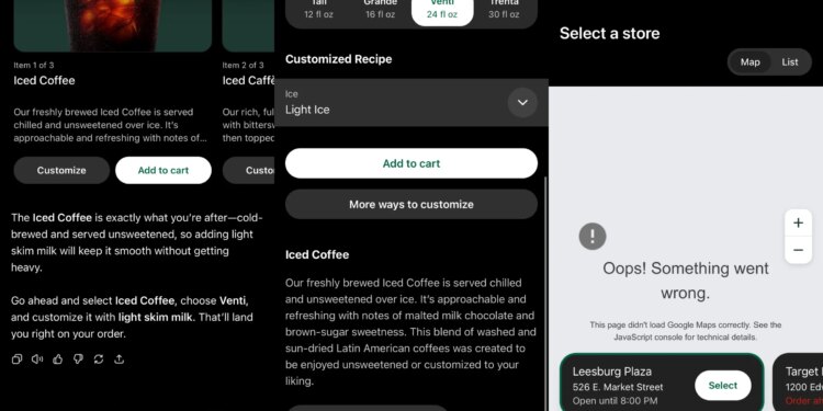 A lot of talking, not a lot of easy coffee ordering.