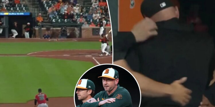 Orioles manager Craig Albernaz struck in face with foul ball in scary scene
