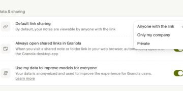You can make links to your notes private or only allow members of your company to view them.