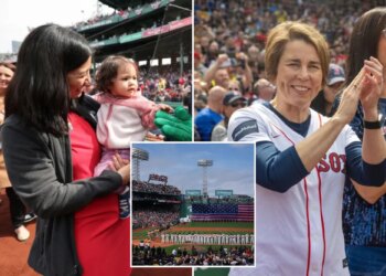 Red Sox fans boo Gov. Healey Mayor Wu at Fenway Park opening day