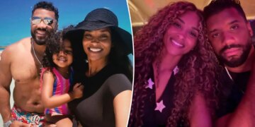 Russell Wilson hits beach vacation with Ciara while stuck in NFL limbo