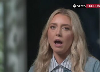 Paige Shiver speaks during an ABC News interview.