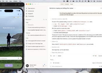 A screenshot showing Claude Code on the right and an iOS simulator running an app on the left.