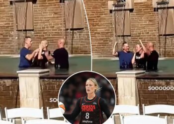 Sophie Cunningham celebrates Fever return by getting baptized