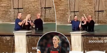 Sophie Cunningham celebrates Fever return by getting baptized
