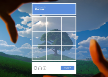 A screenshot from the video game Prove You’re Human.