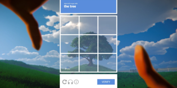 A screenshot from the video game Prove You’re Human.