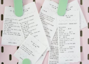 Printed poems from the Poetry Camera