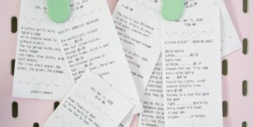 Printed poems from the Poetry Camera