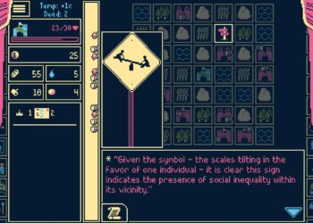 A screenshot from the video game Titanium Court.