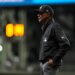 Umpire CB Bucknor looks on during the eighth inning of a baseball game between the Milwaukee Brewers and the Tampa Bay Rays, Tuesday, March 31, 2026, in Milwaukee.