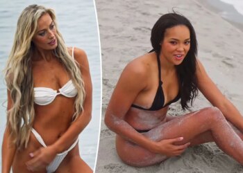 WNBA stars Sophie Cunningham, Napheesa Collier stun for SI Swimsuit in behind-the-scenes video