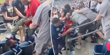 Yankee Stadium brawl only gets more wild as new footage of fan being stomped emerges
