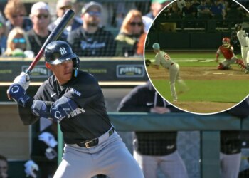 Yankees' George Lombard Jr. doubles off Zack Wheeler as hot streak continues