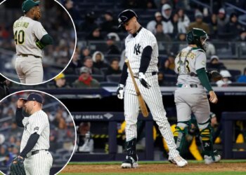 Yankees bats go cold after hot start in loss to A's