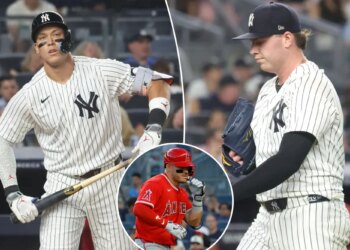 Yankees' bats go quiet as Angels mash five homers in lopsided loss