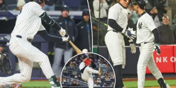 Yankees' diverse lineup makes up for first pitching slip in wild win over Marlins